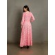 DAHLIA Pink Floral Print Kurta