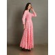 DAHLIA Pink Floral Print Kurta