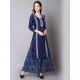 Navy Blue Embroidery Suit Set