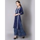 Navy Blue Embroidery Suit Set