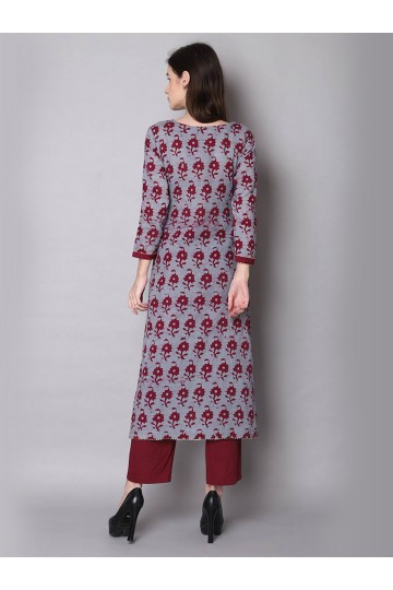 GORGEOUS Sargam Lite Maroon Kurta