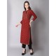 Burgundy Straight Kurta Set