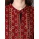 Burgundy Straight Kurta Set