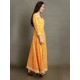 DAHLIA Yellow Gown Floral Print Kurta